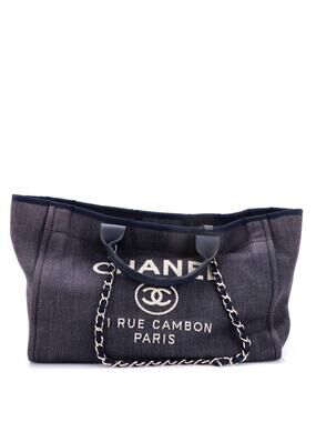 Chanel Deauville Tote Denim Medium #287625C34B